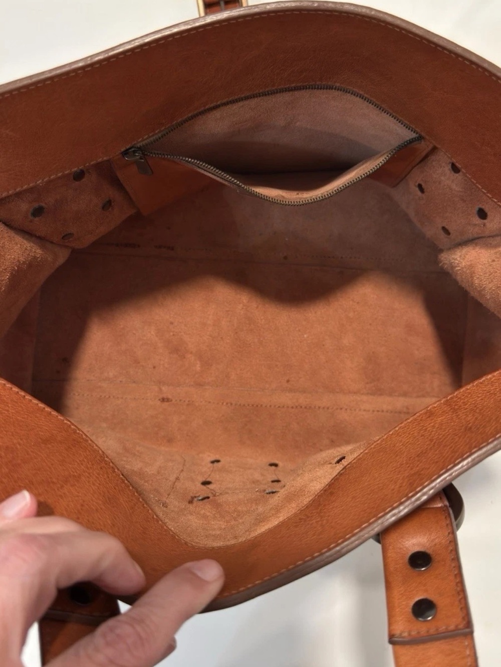 Mulberry Cognac Leather Buckled Satchel - Picture 11 of 15